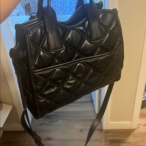 Steve Madden Black Quilted Shoulder Bag